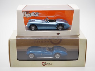 Lot 206 - A pair of 1:43 scale hand built resin models...