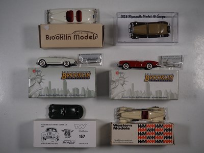 Lot 212 - A group of hand built white metal 1:43 scale...