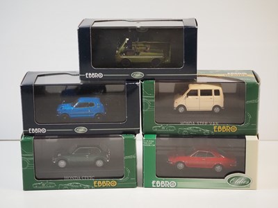 Lot 263 - A group of 1:43 scale boxed models by EBBRO,...