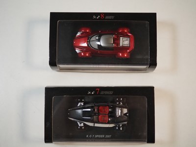 Lot 273 - A pair of 1:43 scale hand built resin models...