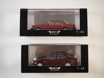 Lot 297 - A pair of 1:43 scale hand built resin models...