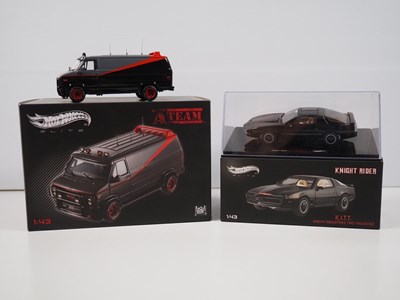 Lot 334 - A pair of 1/43 scale models by HOT WHEELS...