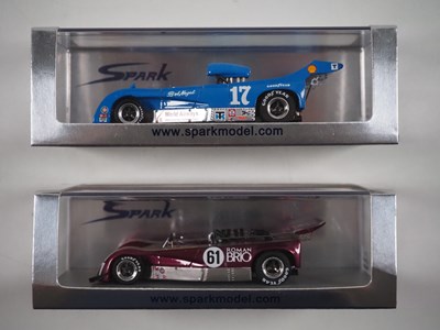 Lot 362 - A pair of 1:43 scale hand built resin models...