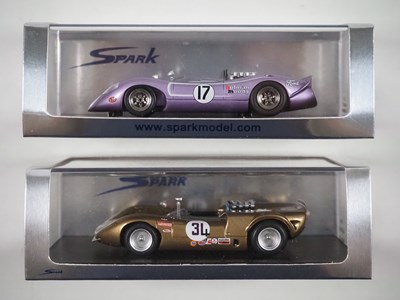 Lot 363 - A pair of 1:43 scale hand built resin models...