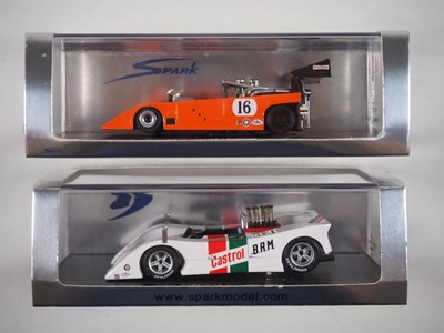 Lot 366 - A pair of 1:43 scale hand built resin models...