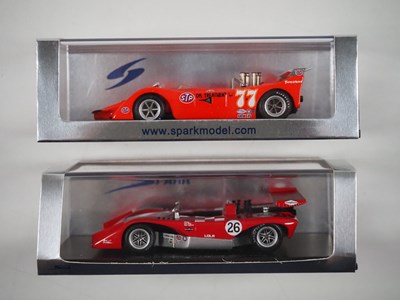 Lot 369 - A pair of 1:43 scale hand built resin models...