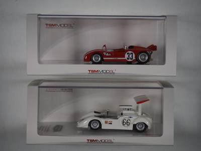 Lot 370 - A pair of 1:43 scale hand built resin models...