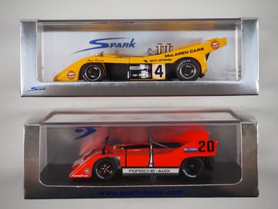 Lot 373 - A pair of 1:43 scale hand built resin models...