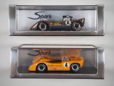 Lot 374 - A pair of 1:43 scale hand built resin models...