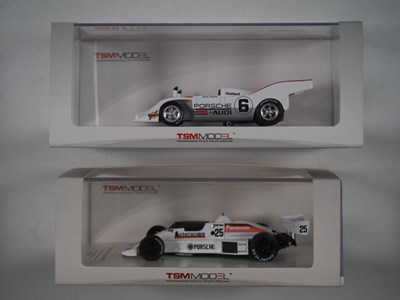 Lot 376 - A pair of 1:43 scale hand built resin models...