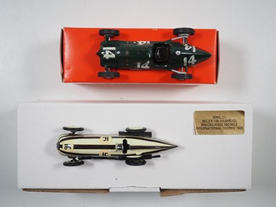 Lot 446 - A pair of hand built white metal, 1:43 scale...