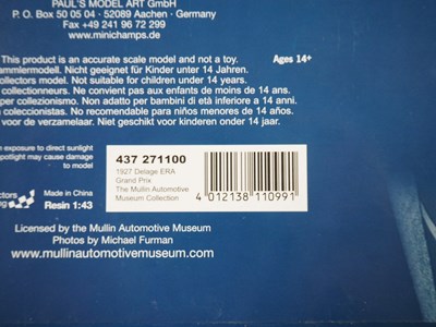 Lot 451 - A pair of 1:43 scale MINICHAMPS 'Mullin...