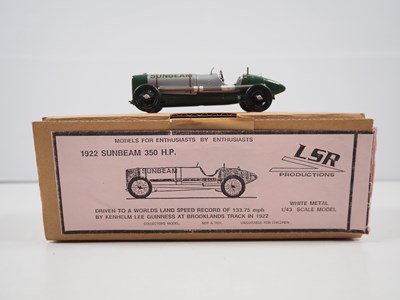 Lot 483 - A 1:43 scale LSR PRODUCTIONS hand built white...