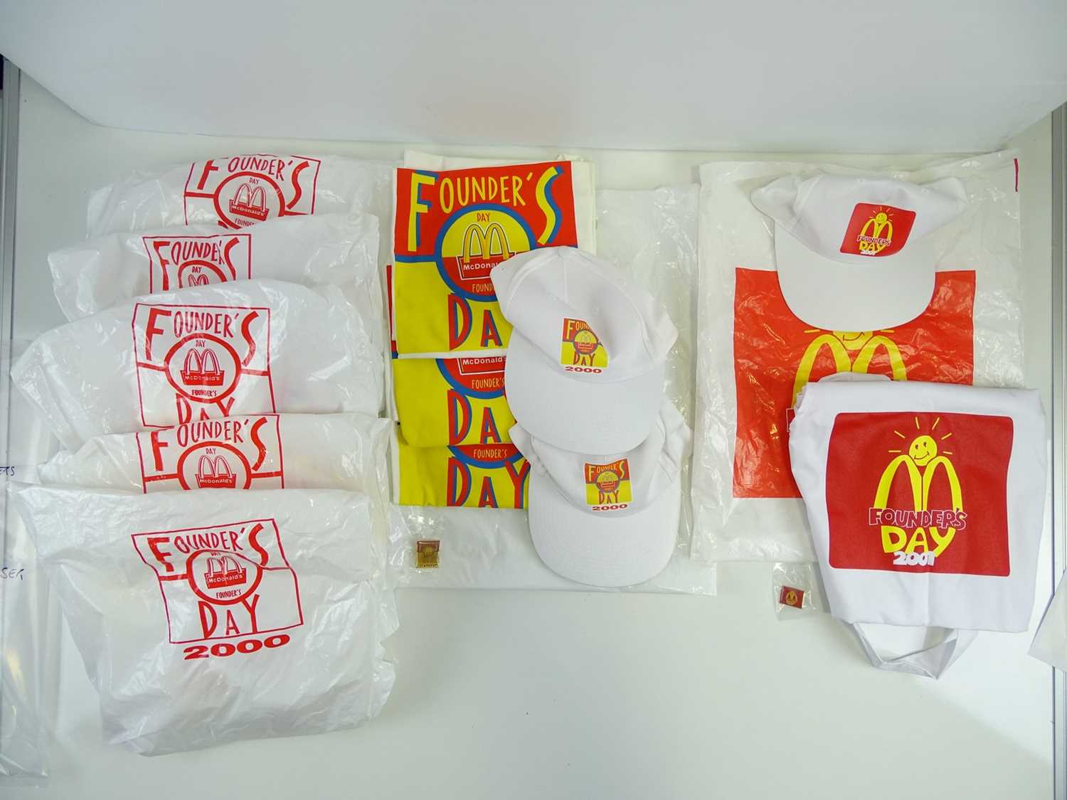 Lot 280 - A group of MCDONALDS crew wear - worn by Head...