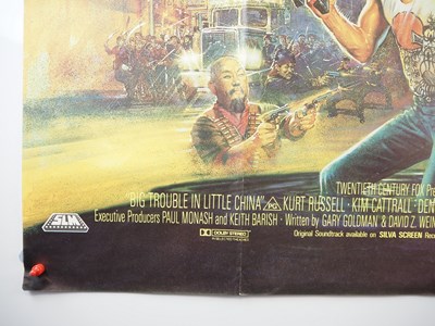Lot 111 - BIG TROUBLE IN LITTLE CHINA (1986) UK Quad...