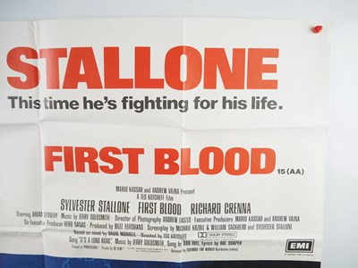 Lot 116 - FIRST BLOOD (1982) UK Quad movie poster...