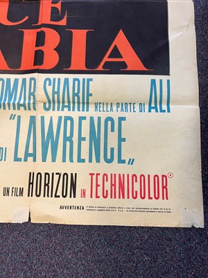 Lot 123 - LAWRENCE OF ARABIA (1962)- Italian 2-Fogli...