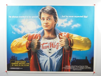 Lot 130 - TEEN WOLF (1985) - UK Quad film poster artwork...