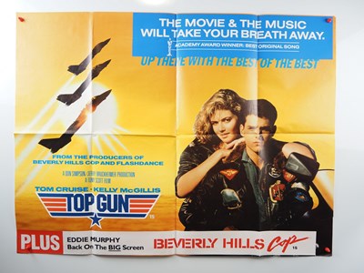 Lot 136 - TOP GUN (1986) UK Quad movie poster starring...
