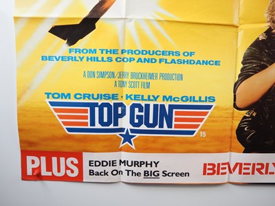 Lot 136 - TOP GUN (1986) UK Quad movie poster starring...