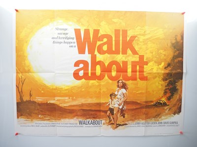 Lot 138 - WALKABOUT (1971) UK Quad film poster featuring...