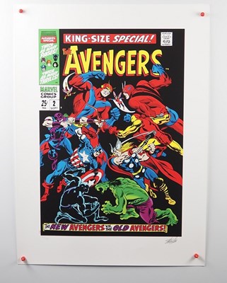 Lot 197 - THE AVENGERS - KING-SIZE SPECIAL #2 - giclee...