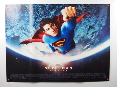 Lot 200 - A small group of superhero UK Quad film...