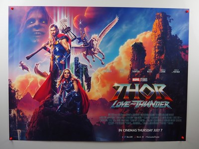 Lot 213 - THOR: LOVE AND THUNDER (2022) set of 3 UK Quad...