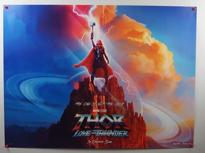 Lot 213 - THOR: LOVE AND THUNDER (2022) set of 3 UK Quad...