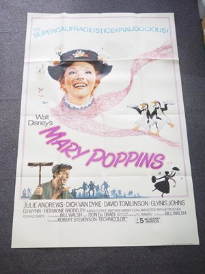 Lot 227 - WALT DISNEY - MARY POPPINS (1964) - A 60" x 40"...