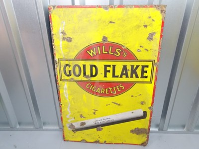 Lot 30 - WILLS'S GOLD FLAKE CIGARETTES (24" x 36") -...