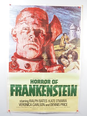 Lot 283 - HORROR OF FRANKENSTEIN (1970) - A UK one sheet...