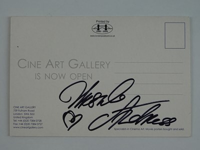 Lot 38 - A URSULA ANDRESS signed postcard - this has...