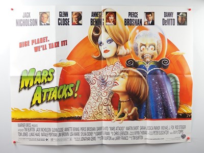 Lot 340 - MARS ATTACKS! (1996) - UK Quad Film Poster -...