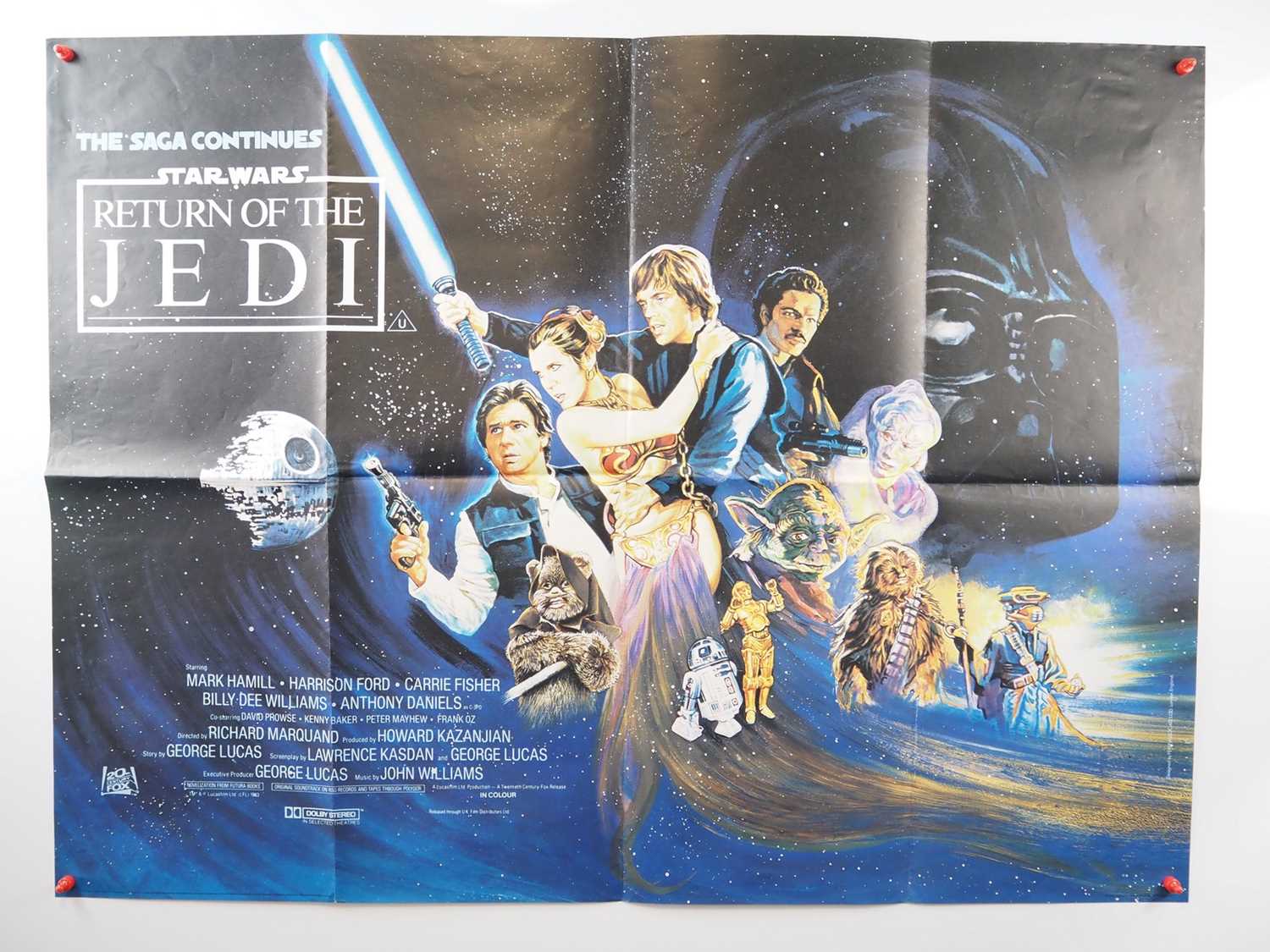 Lot 352 - STAR WARS RETURN OF THE JEDI (1983) - UK Quad...