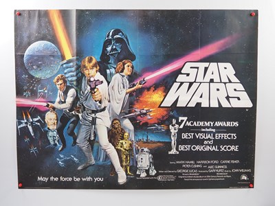 Lot 353 - STAR WARS: A NEW HOPE (1977) - British UK quad...