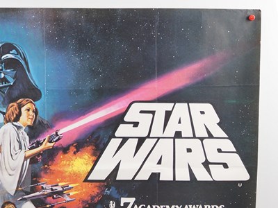 Lot 353 - STAR WARS: A NEW HOPE (1977) - British UK quad...