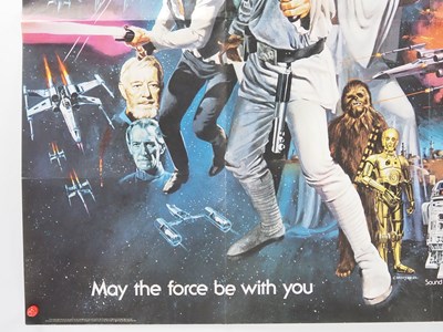 Lot 353 - STAR WARS: A NEW HOPE (1977) - British UK quad...