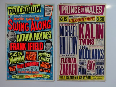 Lot 391 - A pair of 1950s variety promotional posters...