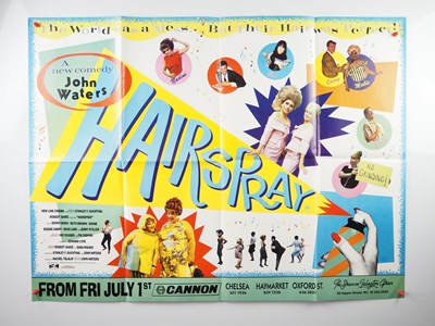 Lot 396 - HAIRSPRAY (1988) UK Quad film poster for the...