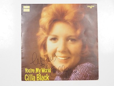 Lot 403 - CILLA BLACK - YOU'RE MY WORLD vinyl LP signed...