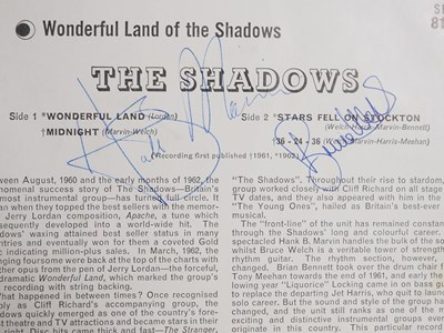 Lot 447 - CLIFF RICHARD: THE SHADOWS - A group of five...