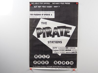 Lot 455 - A pair of Pirate Radio advertising posters...