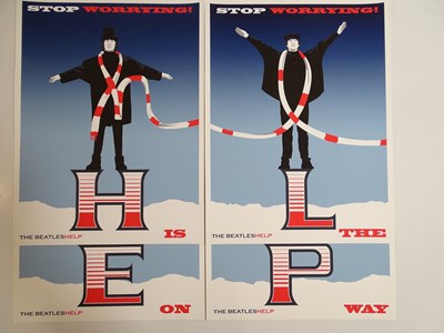 Lot 464 - THE BEATLES - Set of 4 prints by Tom Whalen -...