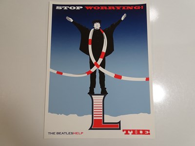 Lot 464 - THE BEATLES - Set of 4 prints by Tom Whalen -...
