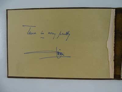 Lot 39 - A vintage autograph book containing a NOEL...