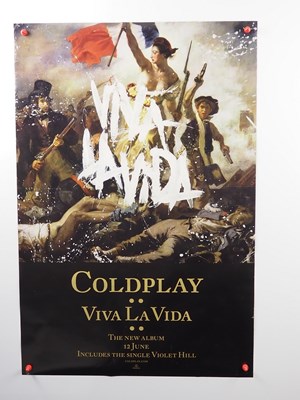 Lot 477 - COLDPLAY - A group of 20" x 30" double crown...