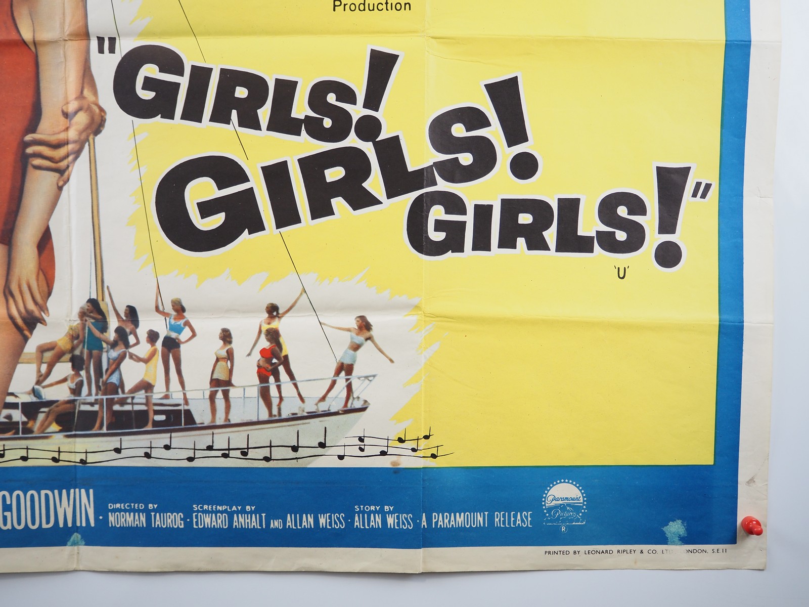 Lot 484 - ELVIS PRESLEY 'GIRLS! GIRLS! GIRLS!' (1962) -