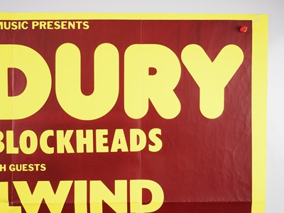 Lot 489 - IAN DURY AND THE BLOCKHEADS (1978) - A UK Quad...