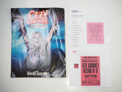 Lot 501 - OZZY OSBOURNE 'Bark at the Moon' Tour 1983/4 -...